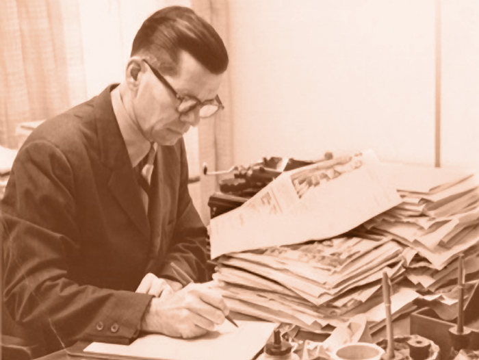 After his service in World War II Bill Elvin forged a career as the editor of a Virginia newspaper.
