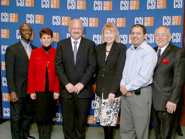 Mark Irving, Marilyn Caselli, Tomás Morales, Advancement VP Barbara Eshoo, Syed Rizvi, Bob Cutrona