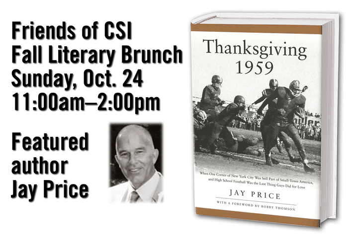 Sportswriter Jay Price will be the featured speaker at this year’s Friends of CSI Literary Brunch.