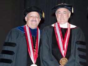 CSI President Dr. Tomás D. Morales and ACT President Richard L. Jackson at the ACT commencement