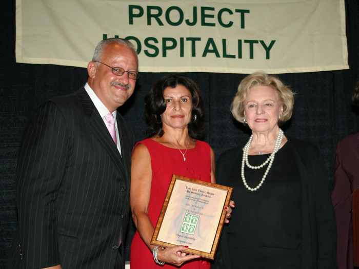 [L-R] CSI President Dr. Tomás D. Morales, Mrs. Evy Morales, and Fall Dinner co-chair Norma D'Arrigo